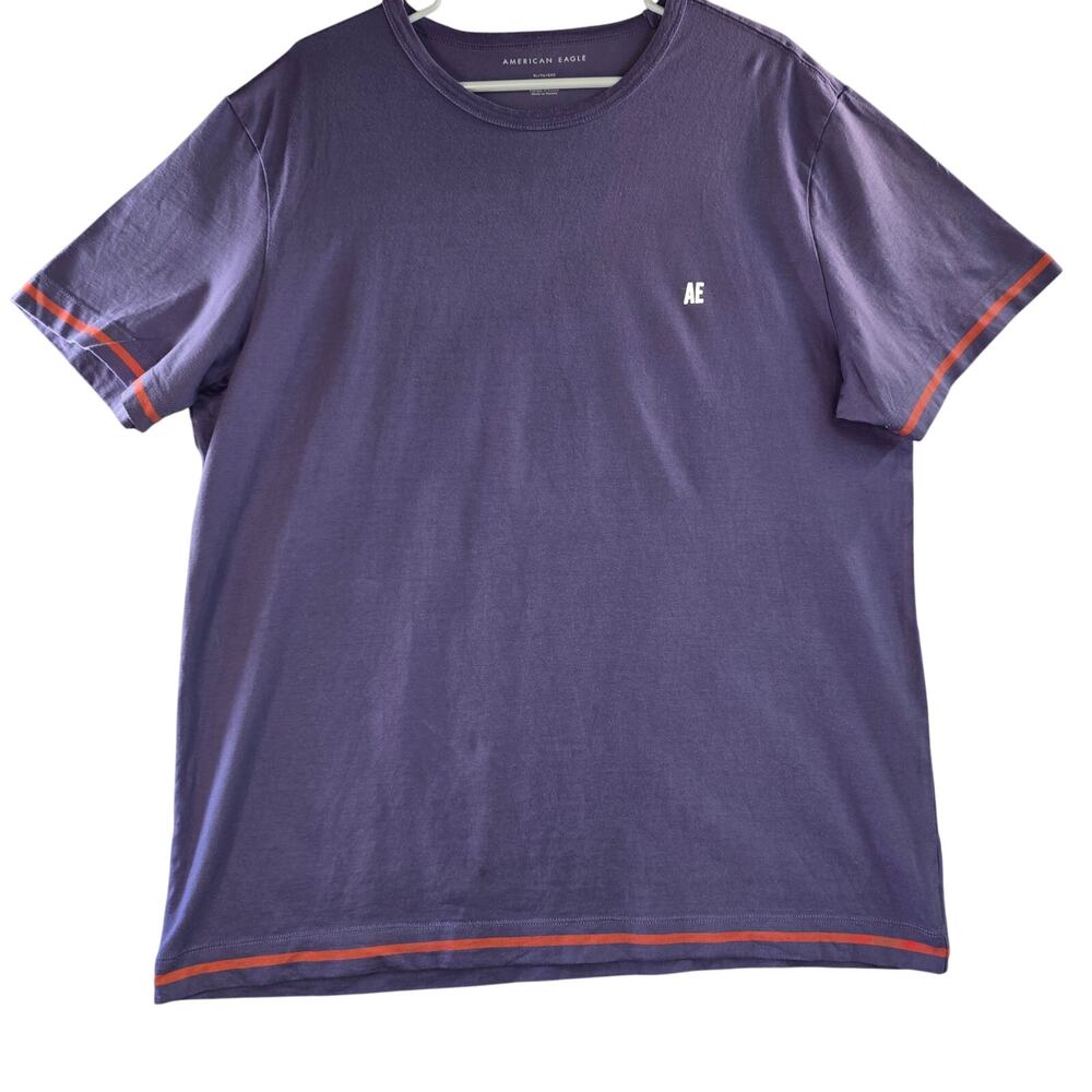 American Eagle Standard Fit Men's Purple/Pink T-Shirt Size XL